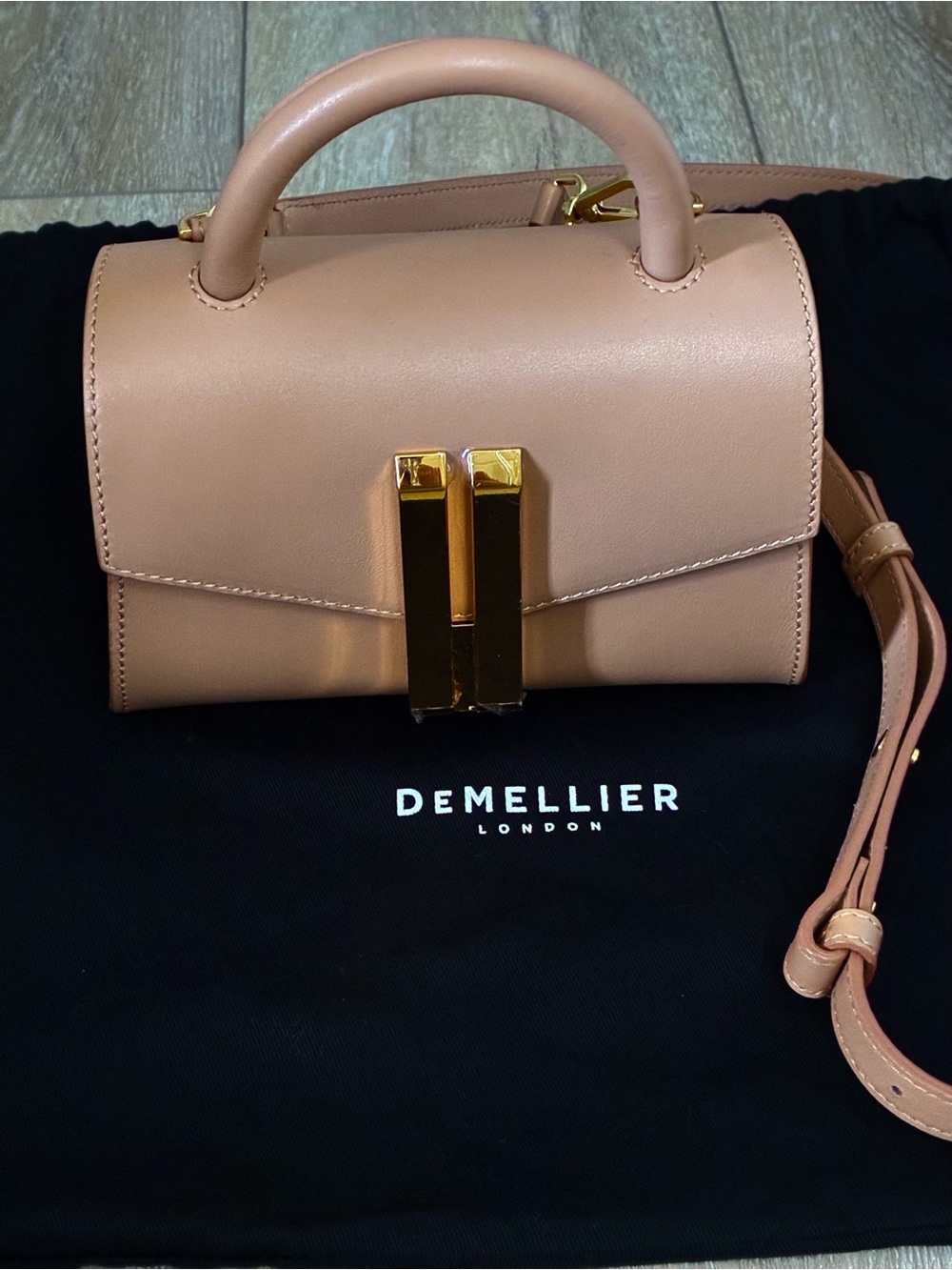 Like New DeMellier small Montreal smooth leather handbag - Picture 2 of 12